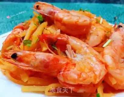 Make Shrimp fried potatoes step 14