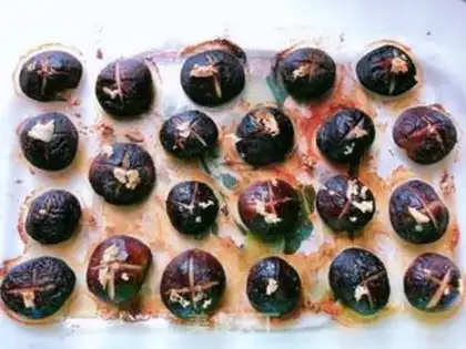 Make Garlic roast mushrooms step 12