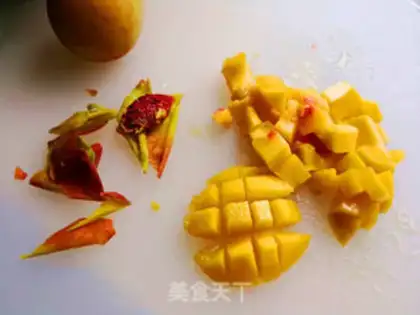 Make Peach juice step 1