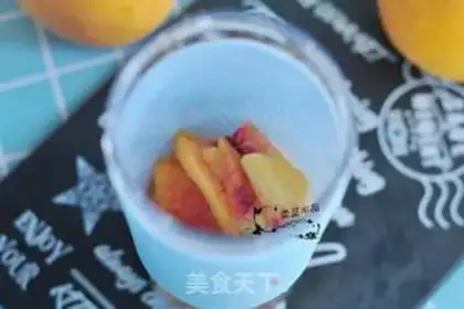 Make Peach shake step 2