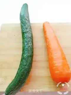 Make A cucumber carrot step 0