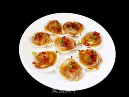 Make A fan of scallops step 10