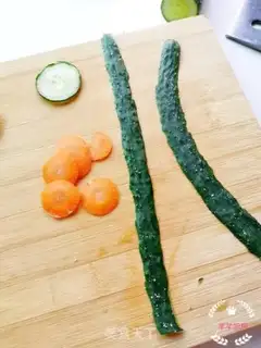 Make A cucumber carrot step 3