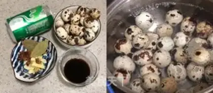 Make Beer quail eggs step 0