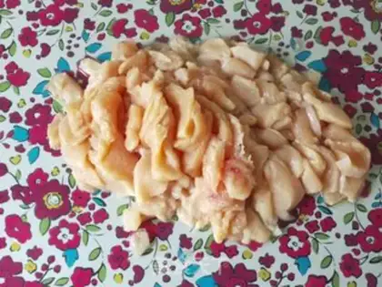 Make A fried chicken meatball step 1