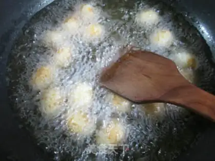 Make Fish fried eggs step 10