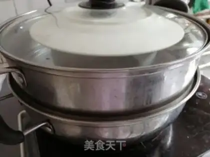 Make Steam rice and rice cake step 8