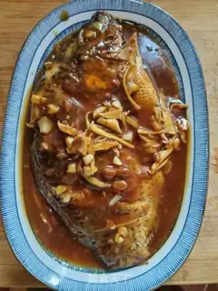 Make A red-burned tilapia step 9