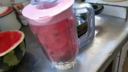 Make Watermelon freeze step 2