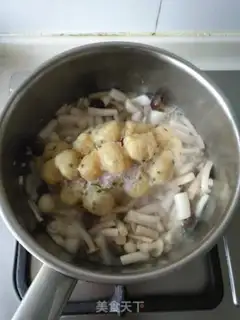 Make Meatball mushroom soup step 2
