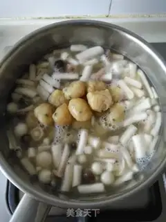Make Meatball mushroom soup step 3