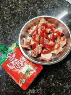 Make Ketchup steamed ribs step 0