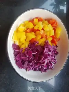 Make Five colours of seafood, all wheat pizza step 2