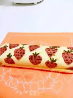Make Strawberry roll step 19
