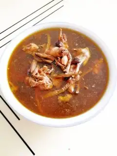 Make Tea mushroom hen soup step 5