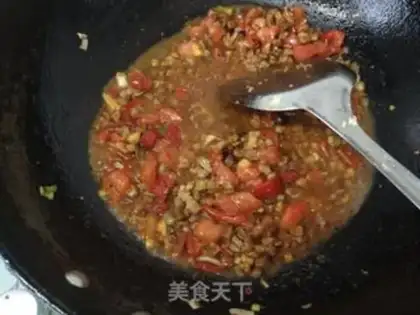 Make Meat sauce and cheese step 3
