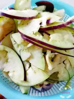 Make Scrambled eggplant step 3