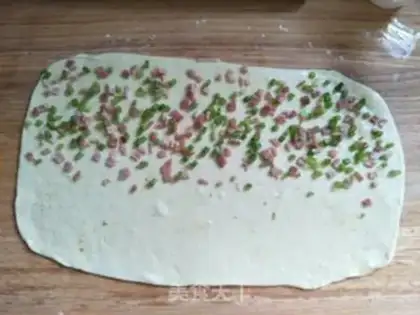 Make Pyramid bacon rolls step 3