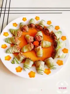 Make cucumber beef roll step 9