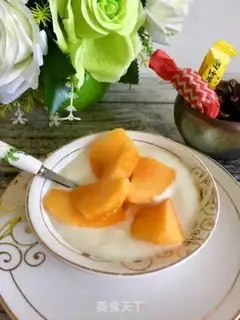 Make Peach yogurt step 4
