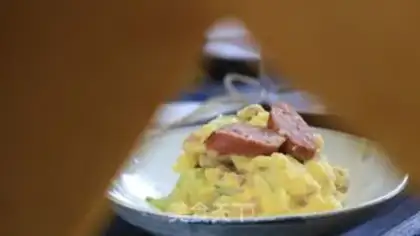 Make Fish-cake potato mashed salad step 9