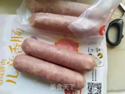 Make A rice sausage bar step 4