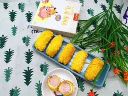 Make A rice sausage bar step 15