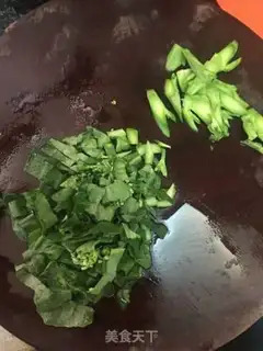 Make Shrimp mustard blue fried rice step 1