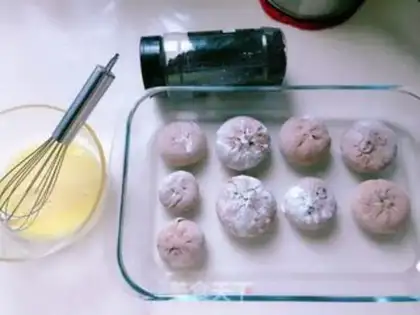 Make Black wheat sesame cake step 11