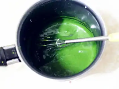 Make Tea and cream cream and ice cream step 4