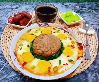 Make Meatball steamed eggs step 10