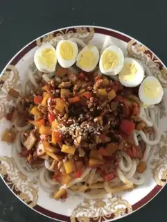 Make Cream noodles step 8