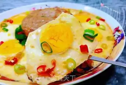 Make Meatball steamed eggs step 13