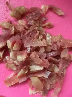 Make Squeeze sausages and fried rice step 0