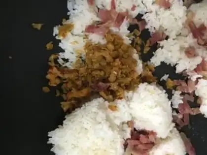 Make Squeeze sausages and fried rice step 6