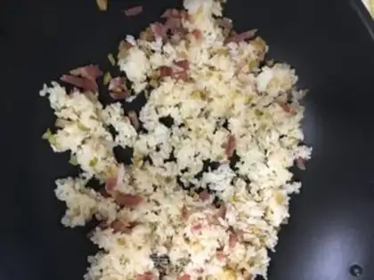 Make Squeeze sausages and fried rice step 7