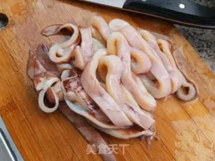 Make Smoky squid step 1