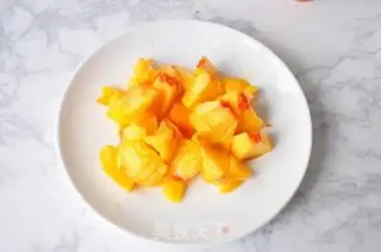 Make Peach shake step 1