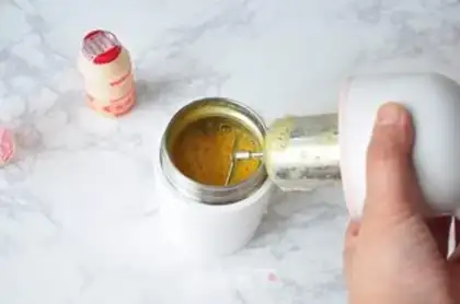Make Peach shake step 6