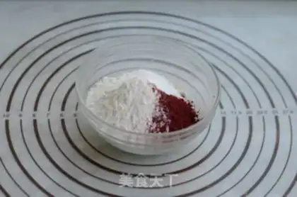 Make Heart-black, heart-cake step 1