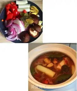 Make Beef tofu soup step 0