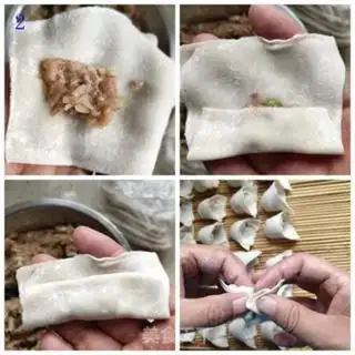 Make Golden pins and mushrooms and meat step 1
