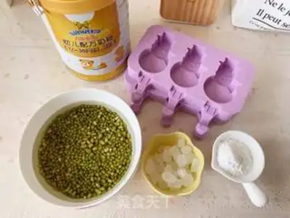 Make Milky green bean popsicle step 0
