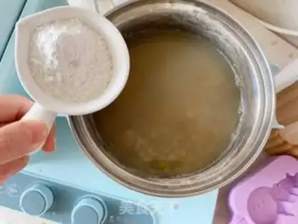 Make Milky green bean popsicle step 3
