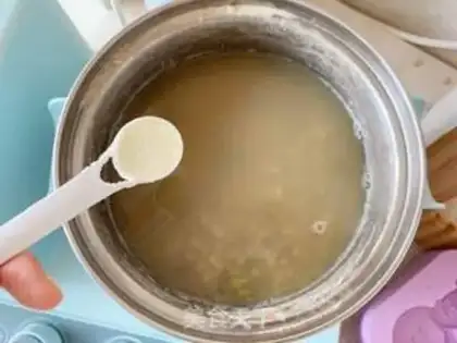 Make Milky green bean popsicle step 4