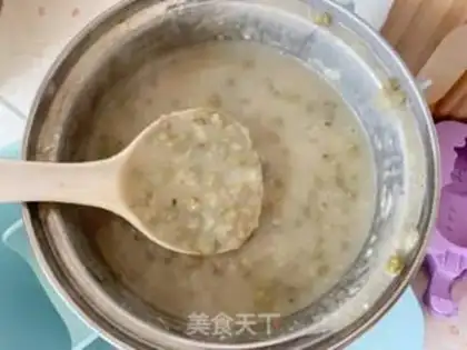 Make Milky green bean popsicle step 5