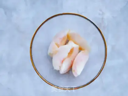 Make Peaches soda step 1
