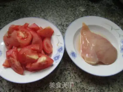 Make Tomato fried chicken chest step 0