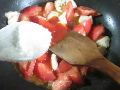 Make Tomato fried chicken chest step 9