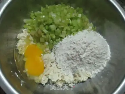 Make Celery tofu pie step 2